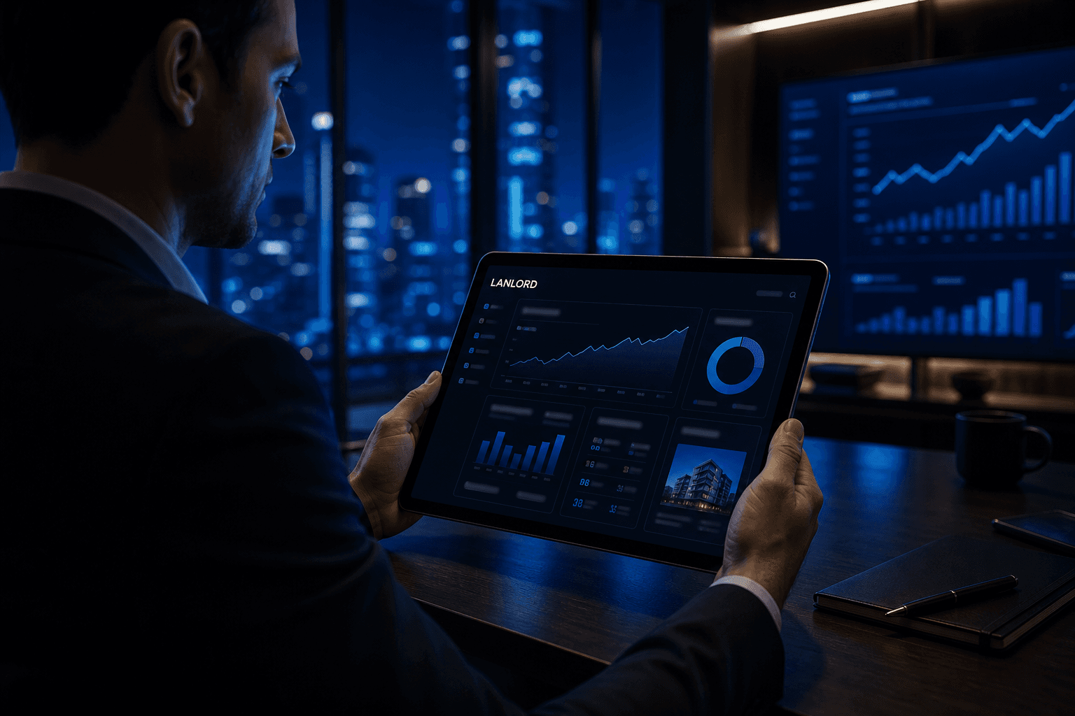 Secure business operations dashboard with access controls